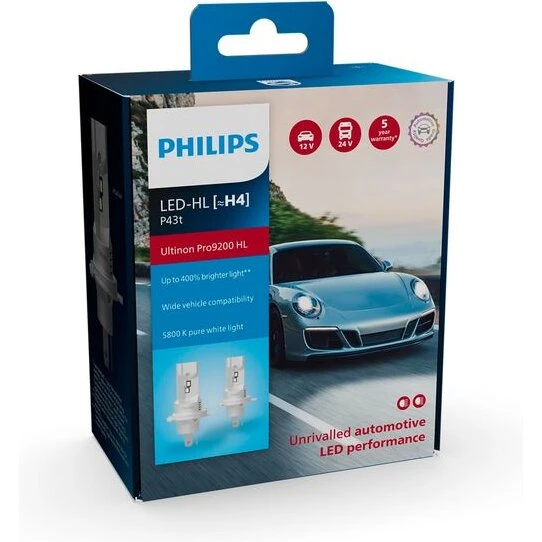 Philips Ultinon Pro9200 H4 LED-pærer (2 stk.)