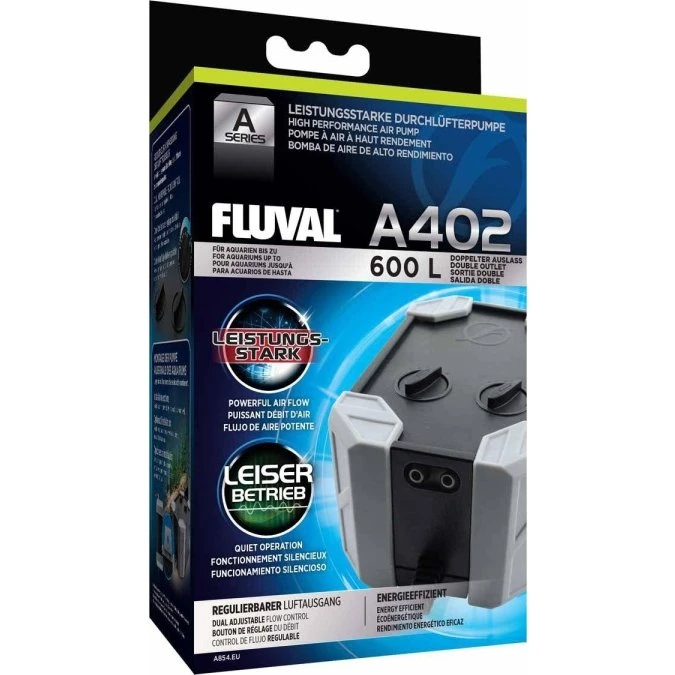 Fluval Luft 402 luftpumpe (126.0036) – til akvarier op til 300 L