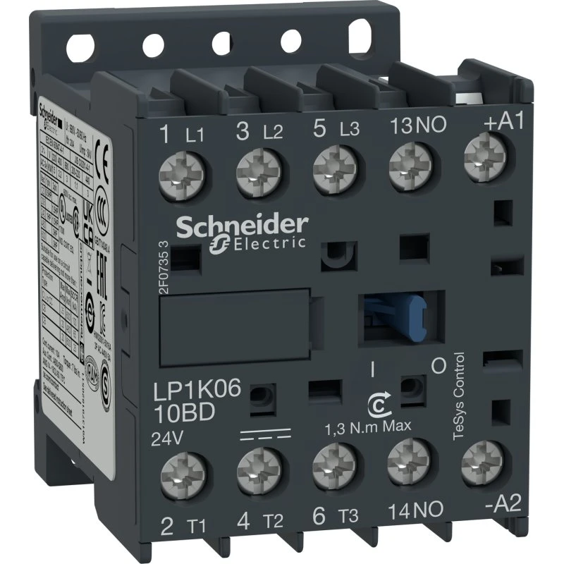Schneider Electric TeSys K LP1K0610BD Kontaktor 6A 3SL+1SL