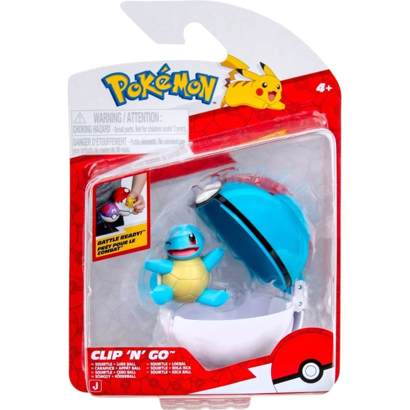 Pokémon Clip N Go Squirtle med Lure Ball