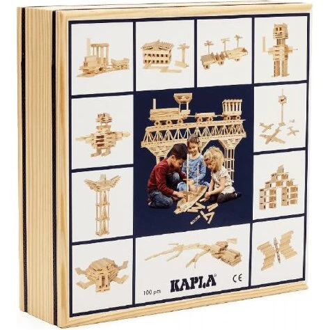 KAPLA 100 klodser - træklodser i opbevaringskasse