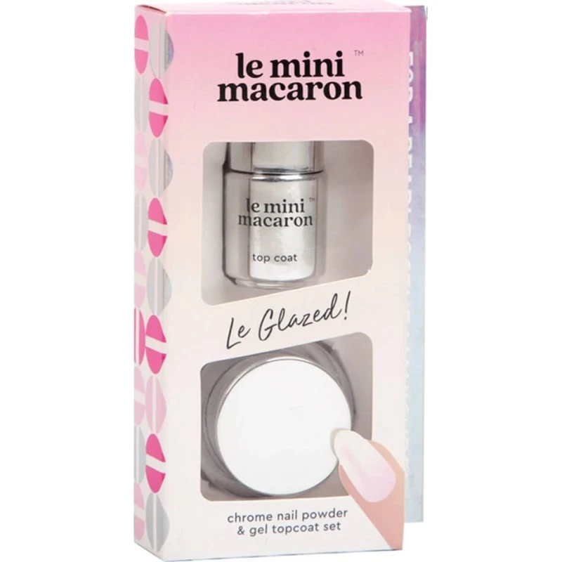Le Mini Macaron Le Glazed Chrome Powder (chrome-pulver sæt)