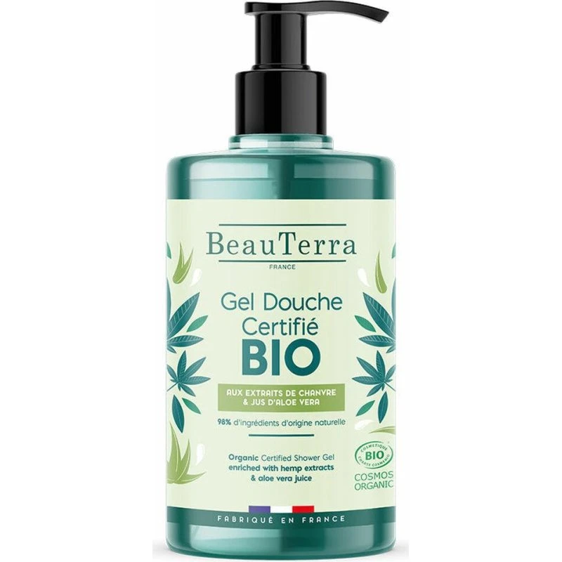Beauterra Bio brusegel 750 ml – Økologisk med hampe- og aloe vera