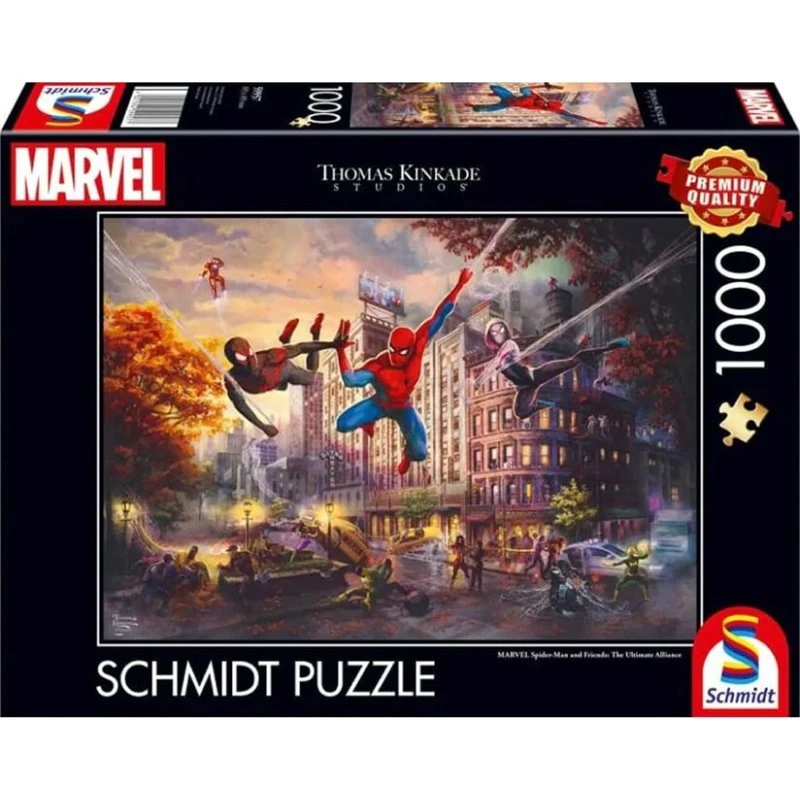 Schmidt Thomas Kinkade Marvel – Spider-Man & Friends, 1000 brikker