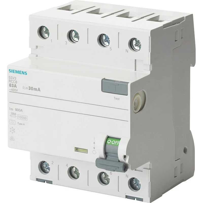 Siemens HPFI 40A 300mA 3P+N - fejlstrømsafbryder