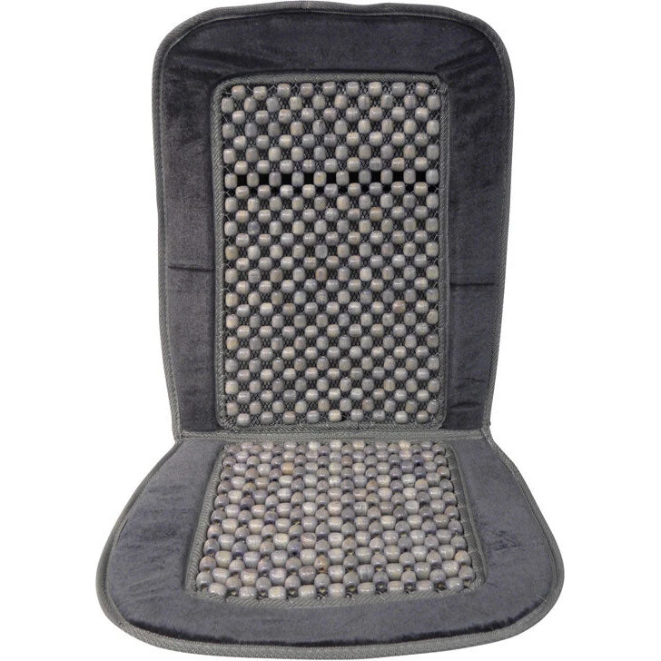 Carpoint Velvet Kant Boble Sædepude – Grå 94x44 cm