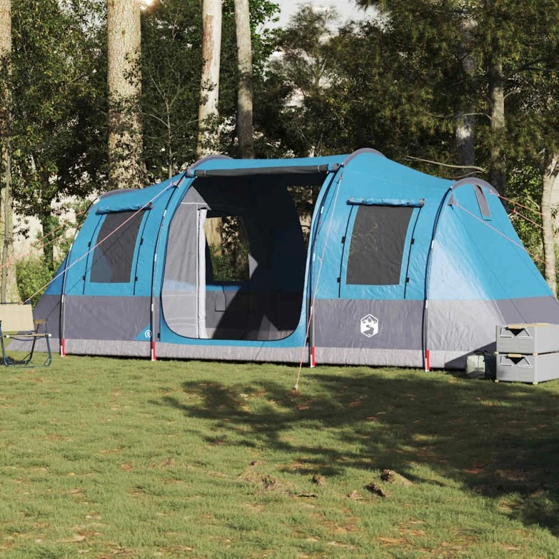 vidaXL 4-personers vandtæt campingtelt blå