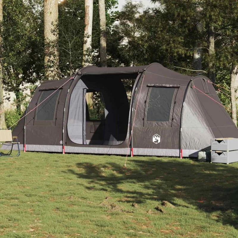 vidaXL 4-personers vandtæt campingtelt, brun