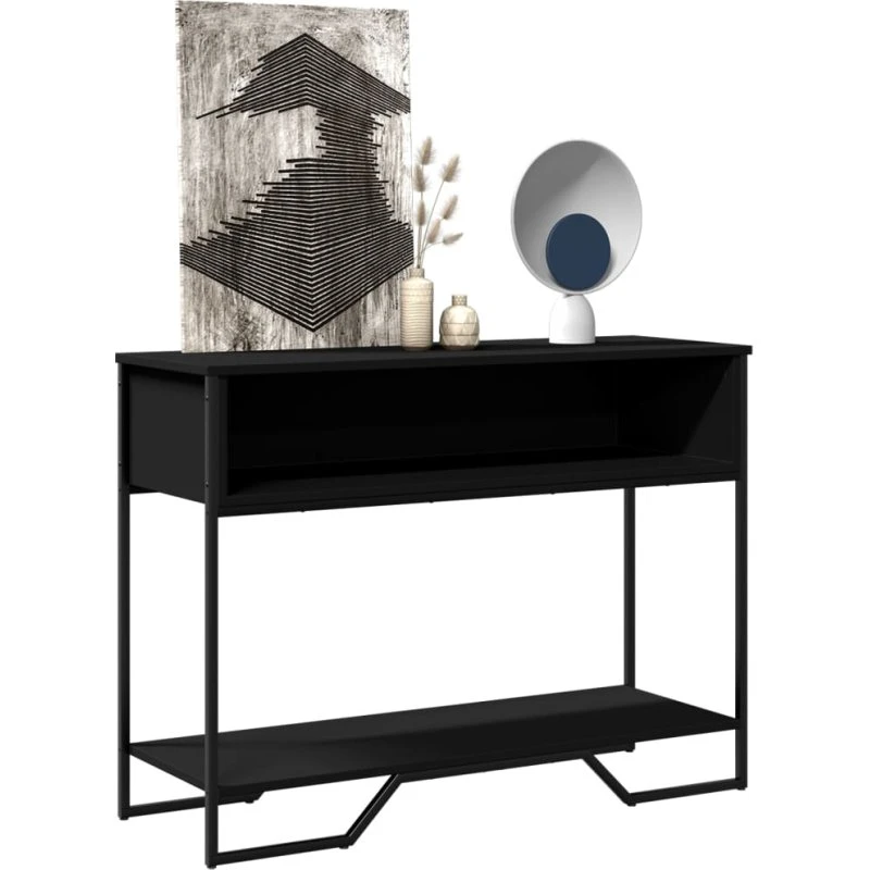 vidaXL konsolbord 100x35x74,5 cm sort konstrueret træ