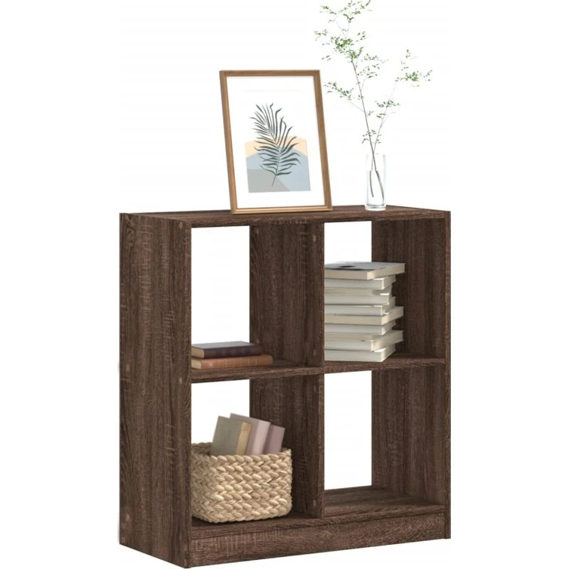 vidaXL skab 68,5x32x75 cm konstrueret træ egetræsfarve