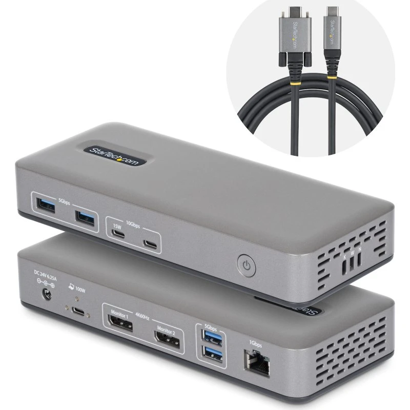 StarTech.com 201UE-USBC-DOCK USB-C dockingstation (grå, 10 Gbit/s)