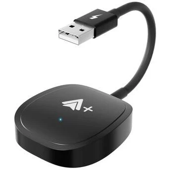 020-7++ Trådløs Android Auto-adapter med videostreaming - Sort