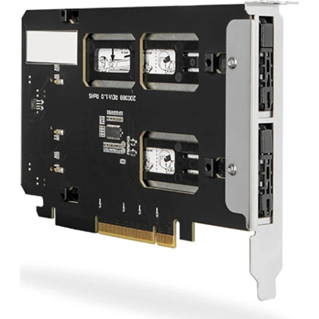 ICY Dock ToughArmor MB842MP-B 2-bås M.2 NVMe PCIe 4.0 x16 (Sort/Sølv)