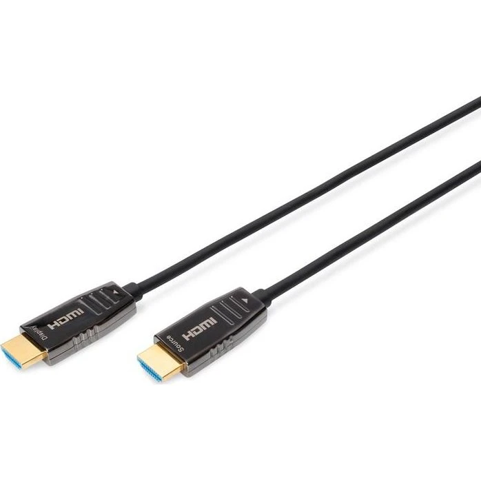 DIGITUS HDMI-kabel 30 m AOC (HDMI 2.1) - sort