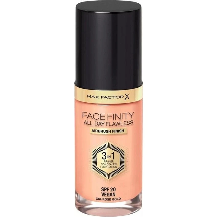 Max Factor Facefinity 3-i-1 Foundation 64 Rose Gold (30 ml, SPF20)
