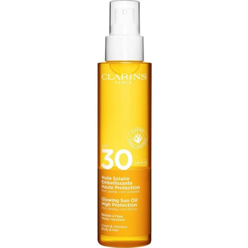 Clarins Bright Solar Oil SPF30, 150 ml