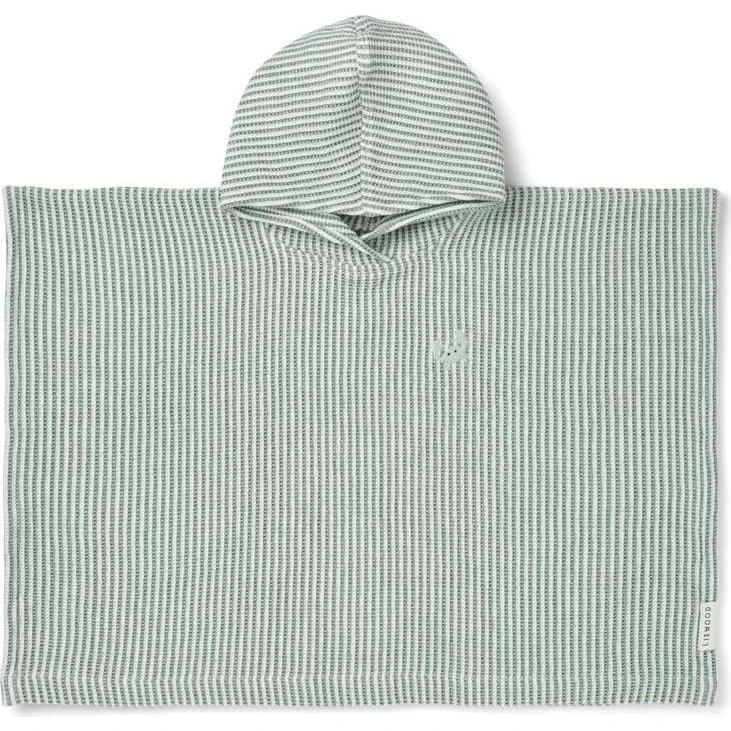 Liewood Paco Poncho Badehåndklæde Peppermint/Creme de la Creme 1-2 år