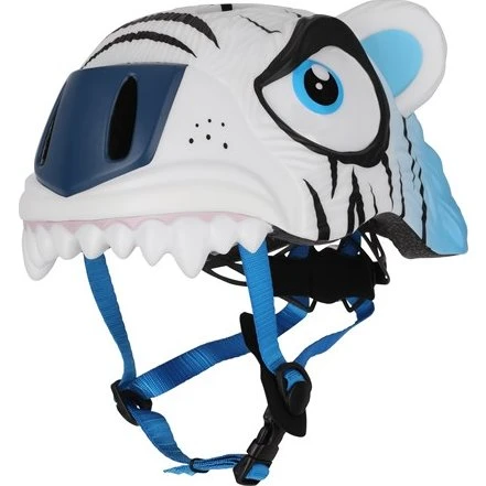 Crazy Safety Tiger cykelhjelm, hvid (49-55 cm)