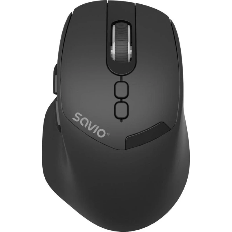 Savio MB-06 trådløs ambidextrous mus Bluetooth 3.800 DPI - Sort