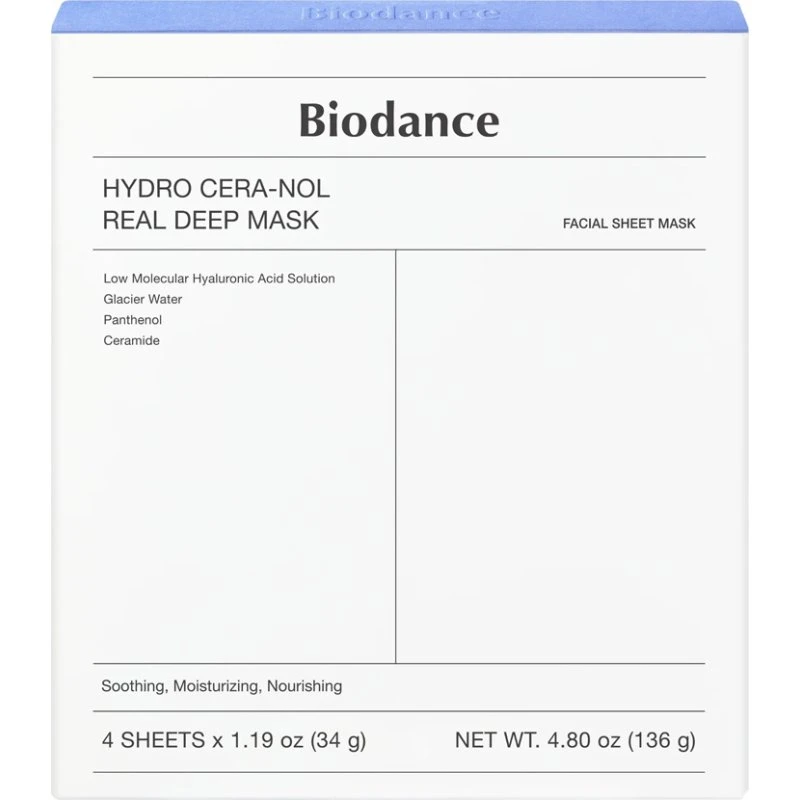 Biodance Hydro Cera-Nol Real Deep Mask 4 stk (136 g)