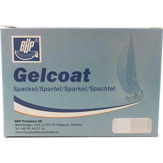 BHP Gelcoat spartelmasse Rød 20006, 100g + 7g hærder