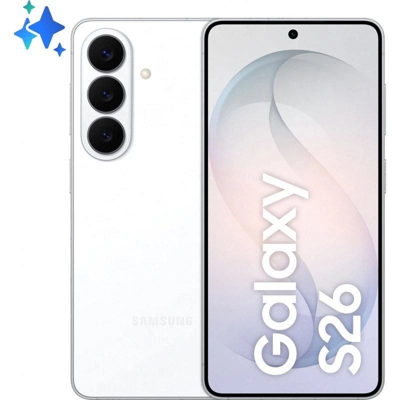 Samsung Galaxy S26 6,3" 256 GB Hvid