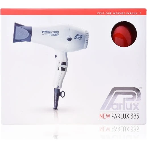 Parlux 385 Powerlight Ionic & Ceramic - Rød