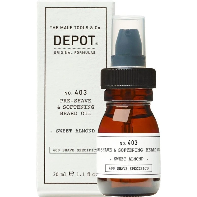 Depot Shave Specifics No. 403 Sød Mandel før-barberingsolie 30 ml
