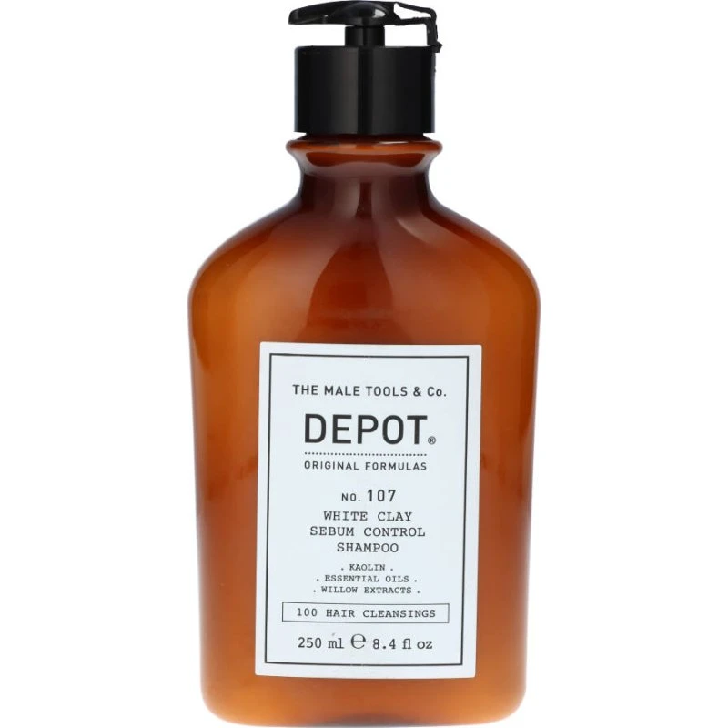 Depot No. 107 White Clay Talgkontrol Shampoo 250 ml