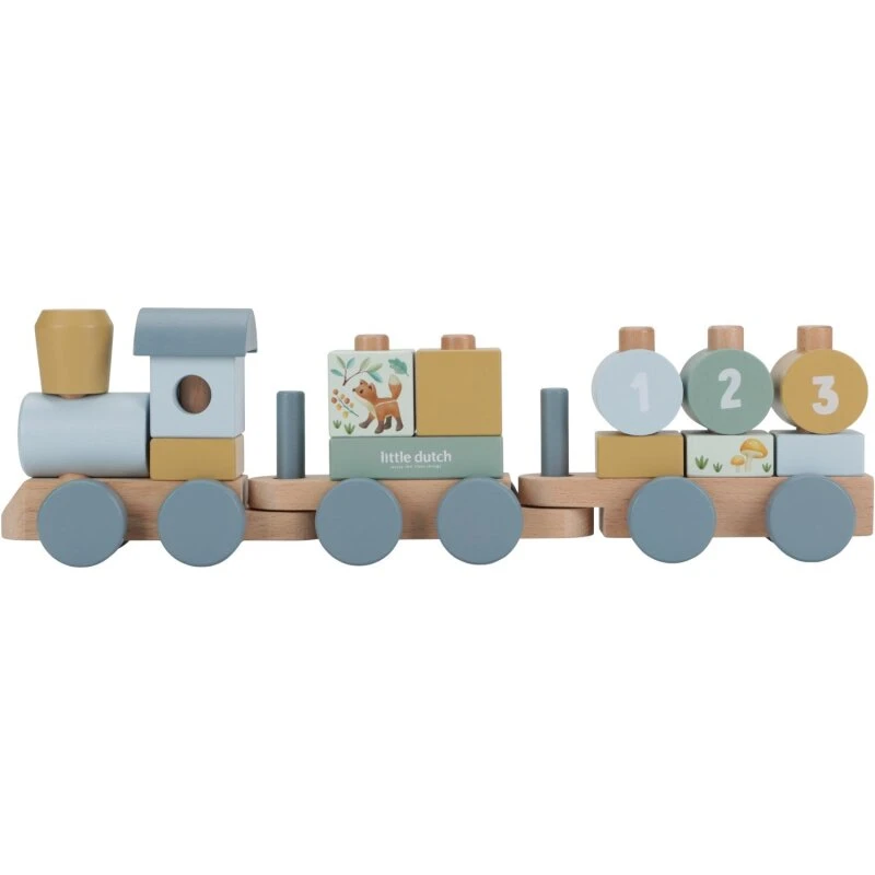 Little Dutch Forest Friends Stabletog, blå (17 dele)