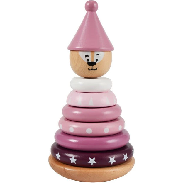 Magni Magnetisk Stabeltårn - Bjørn, lyserød