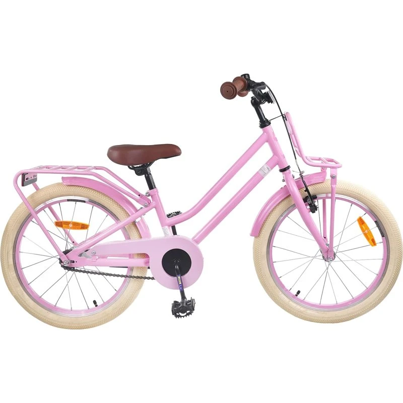 vidaXL Børnecykel 18 tommer (5-7 år) Lys pink