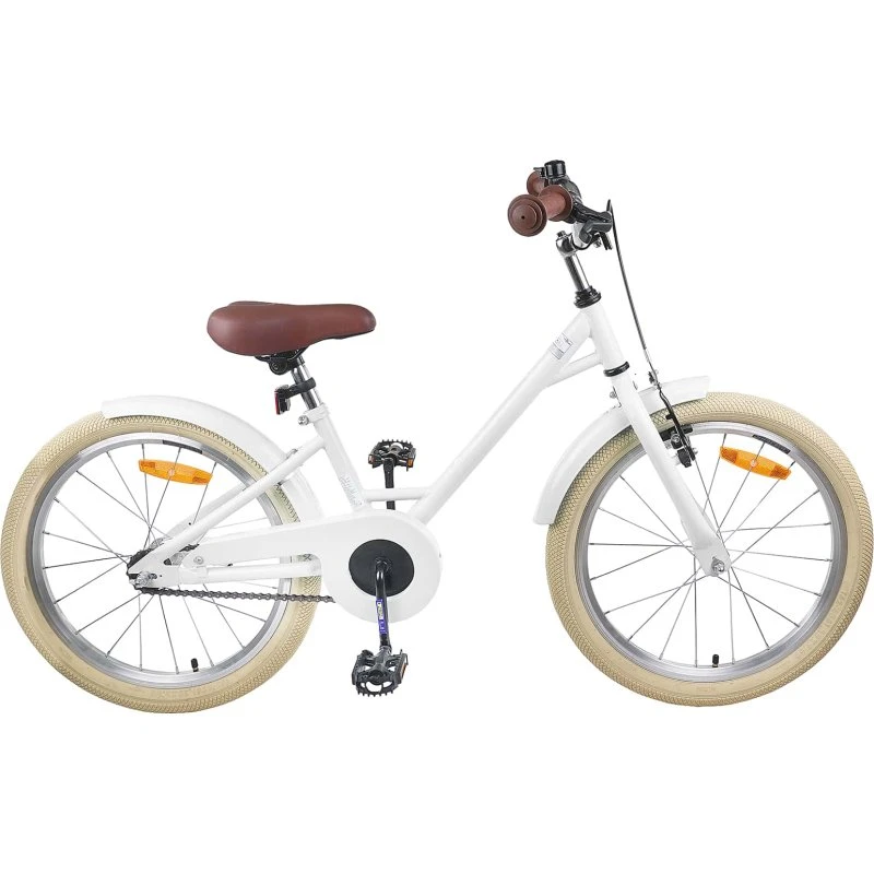 vidaXL Børnecykel 22 tommer (7–12 år) Hvid