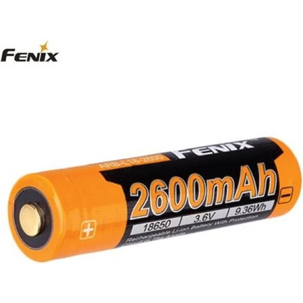 Fenix 18650 Li-ion genopladeligt batteri 2600 mAh