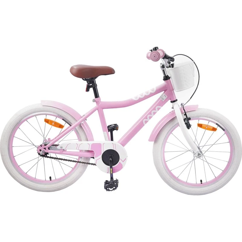 vidaXL Børnecykel 18 tommer (5-7 år) – lys pink