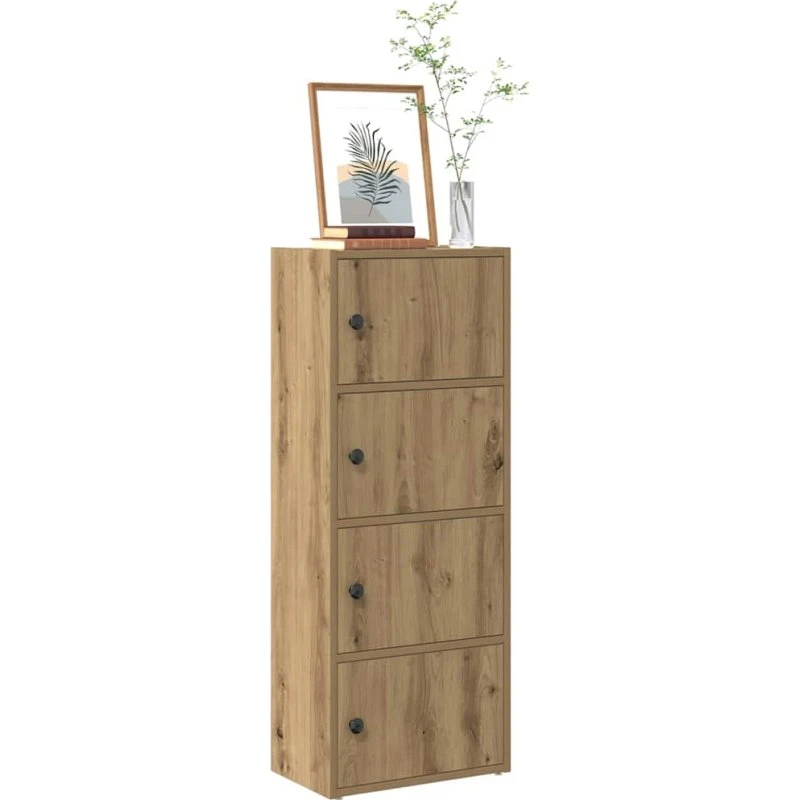 vidaXL bogreol 40x24x102 cm konstrueret træ kunsteg