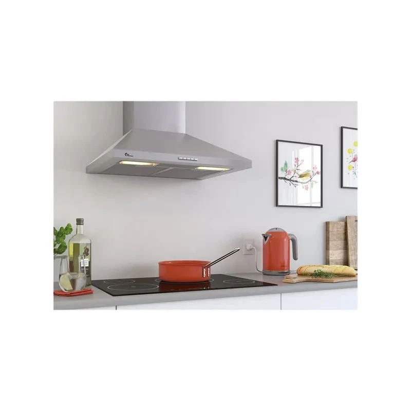 Thermex Camino Eco II 60 cm vægmonteret emhætte, rustfri