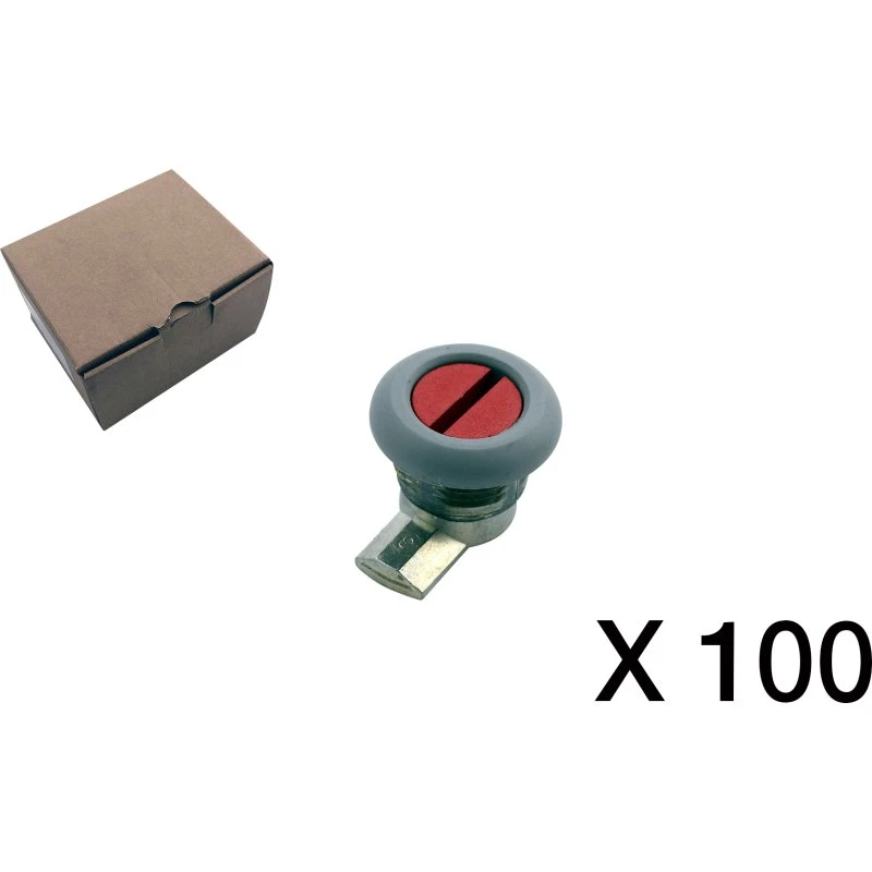 100 stk snapskruer, grå