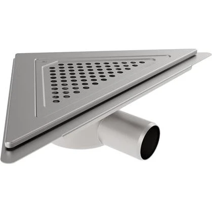 Blücher Trio lav justerbart boligafløb Ø50 mm vandret