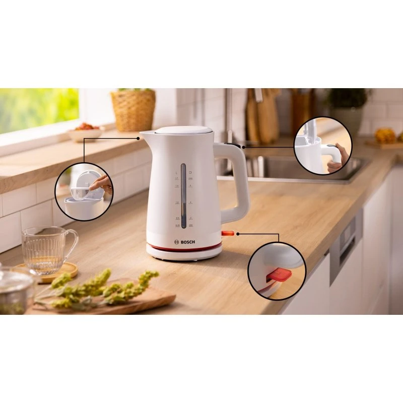 Bosch MyMoment TWK3M121 elkedel 1,7 L 2400 W – hvid
