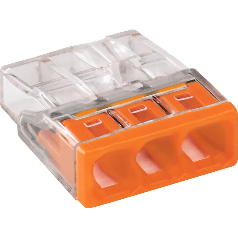 WAGO 2273 Samlemuffe 3×0,5–2,5 mm² Orange