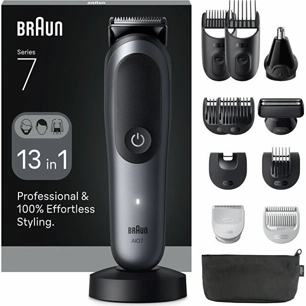 Braun Series 7 AIO7560 13-i-1 Multitrimmer, Sort/Grå