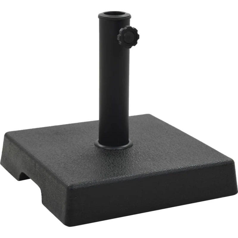 vidaXL parasolfod firkantet 8 kg polyresin sort