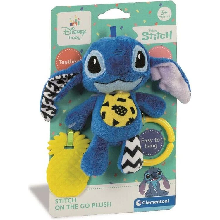 Clementoni Rejse-bamse Stitch med ring og rasle