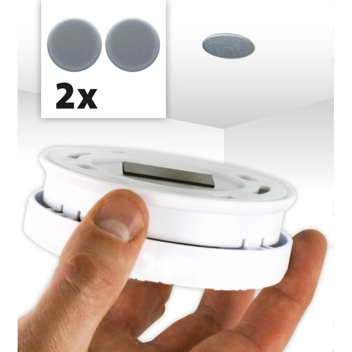 Alecto Magnetisk monteringssæt til røg- og CO-detektorer, 2 stk