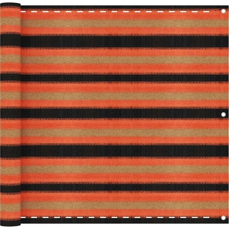 vidaXL altanafskærmning 90x500 cm HDPE, flerfarvet