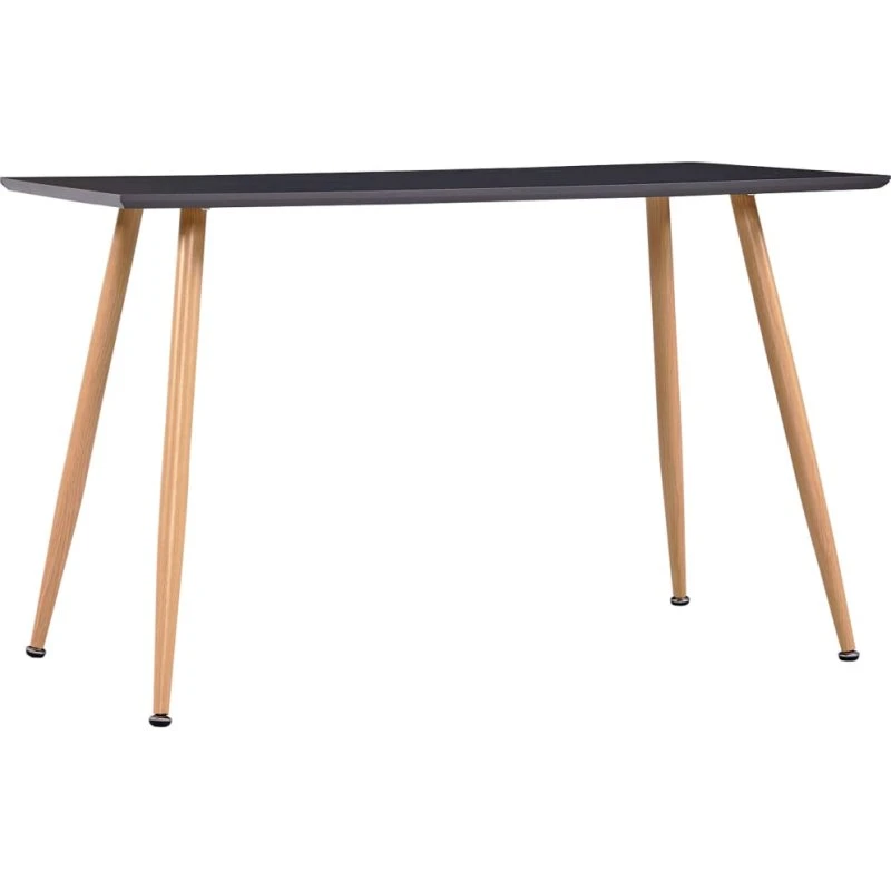 vidaXL spisebord 120x60x74 cm MDF - grå/eg