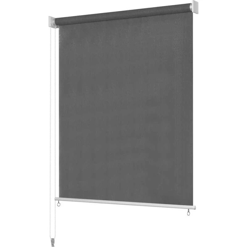 vidaXL udendørs rullegardin 120x140 cm - antracitgrå