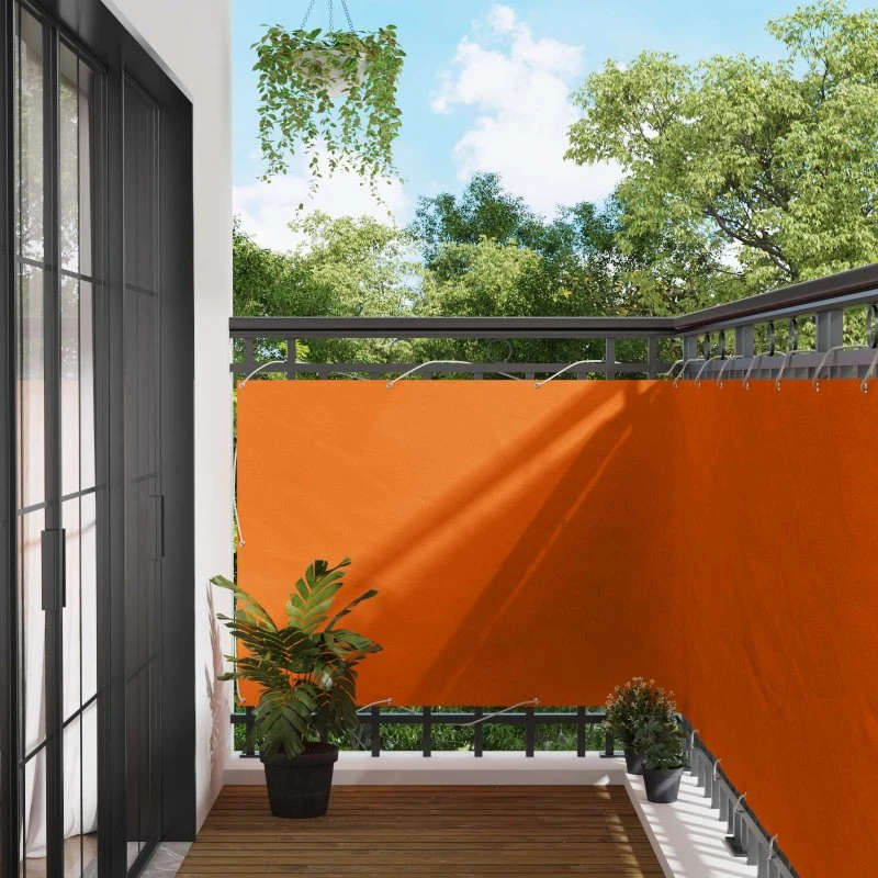 vidaXL Altan Skærm Orange 110 x 300 cm Oxford stof