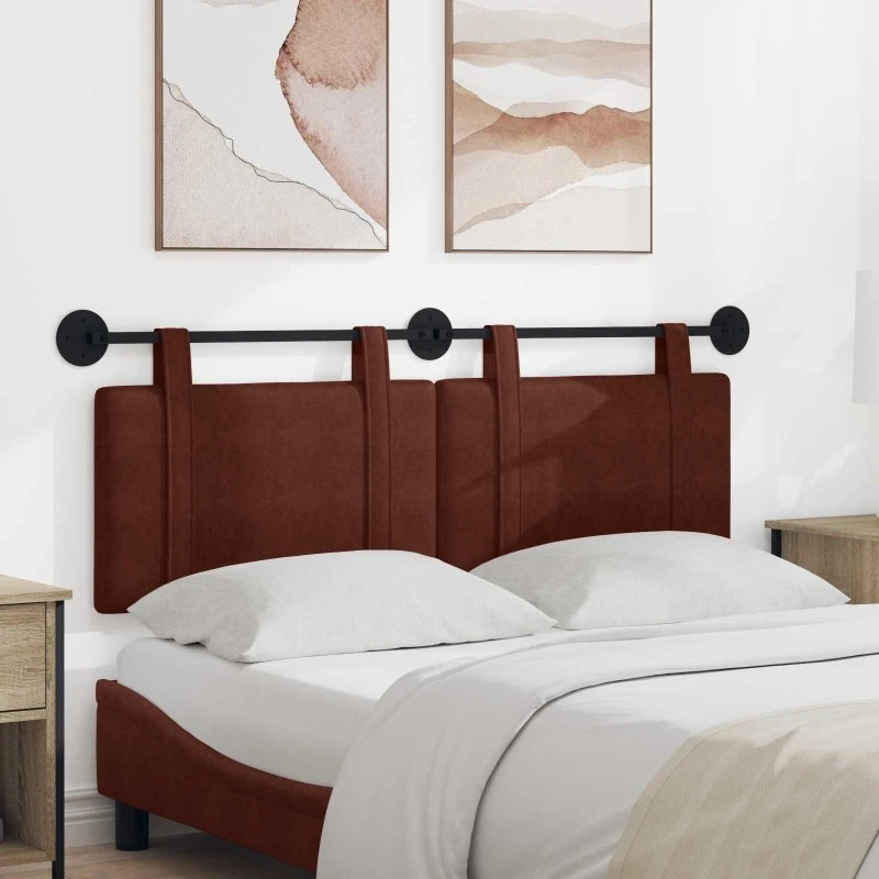 vidaXL Hængende Hovedgavl 130x55x5 cm Antik Brun PU